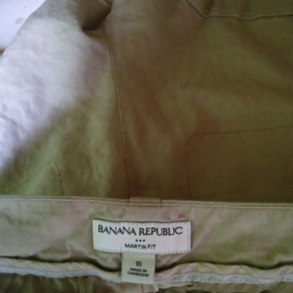 Banana Republic Martin Fit Linen Cotton Shorts Size 10 - Picture 4 of 5